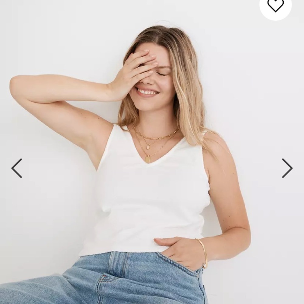 Madwell Jacquard Peekaboo-back Crop Tank